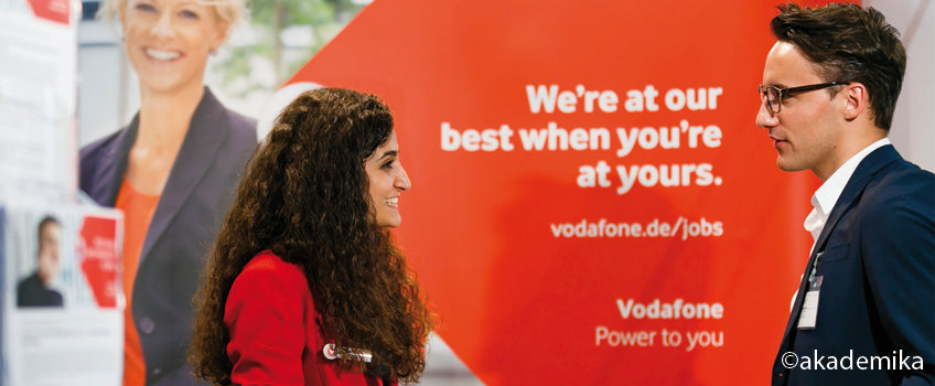 Der Stand von Vodafone auf der akademika 2016