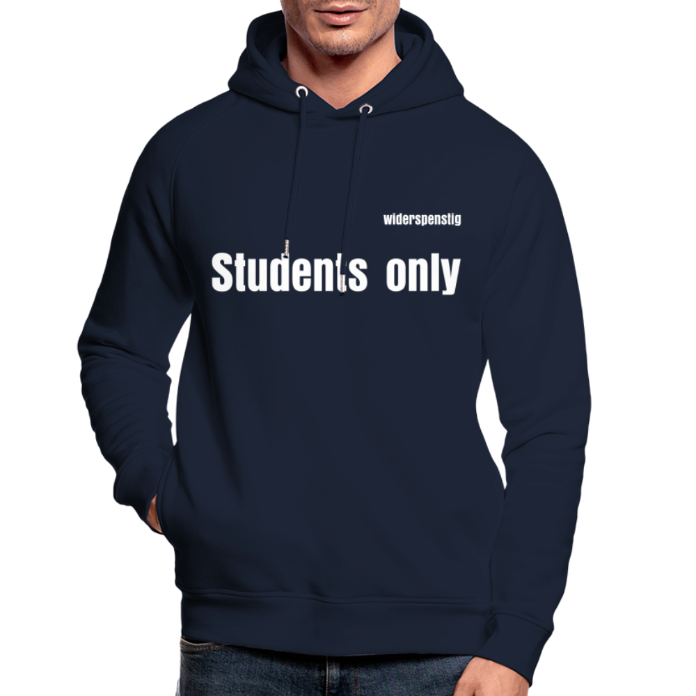 Männer Bio-Hoodie Navy Blue "widerspenstig" - Navy