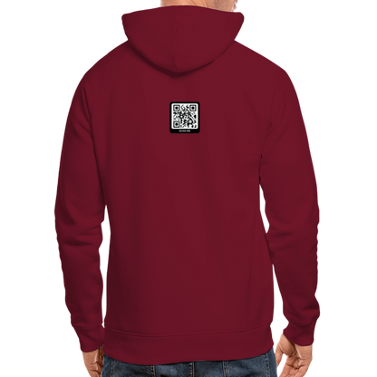 Männer Bio-Hoodie Dark Red "widerspenstig" - Burgunderrot