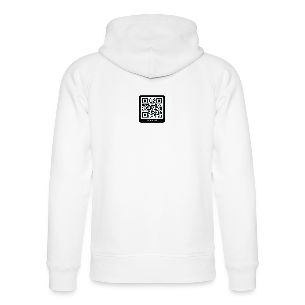 Männer Bio-Hoodie White "widerspenstig" - weiß