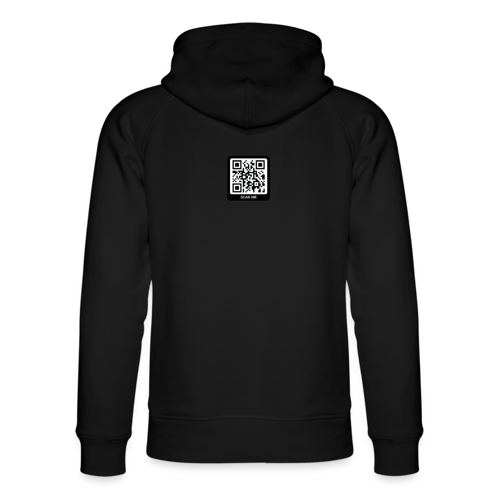 Männer Bio-Hoodie Black "widerspenstig" - Schwarz