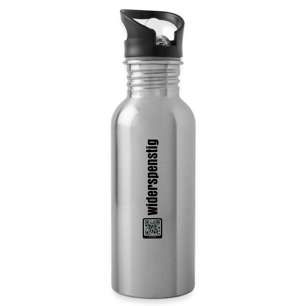 Trinkflasche Metalgrau "widerspenstig" - Lightsilver