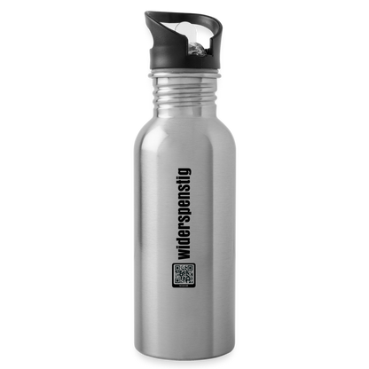 Trinkflasche Metalgrau "widerspenstig" - Lightsilver