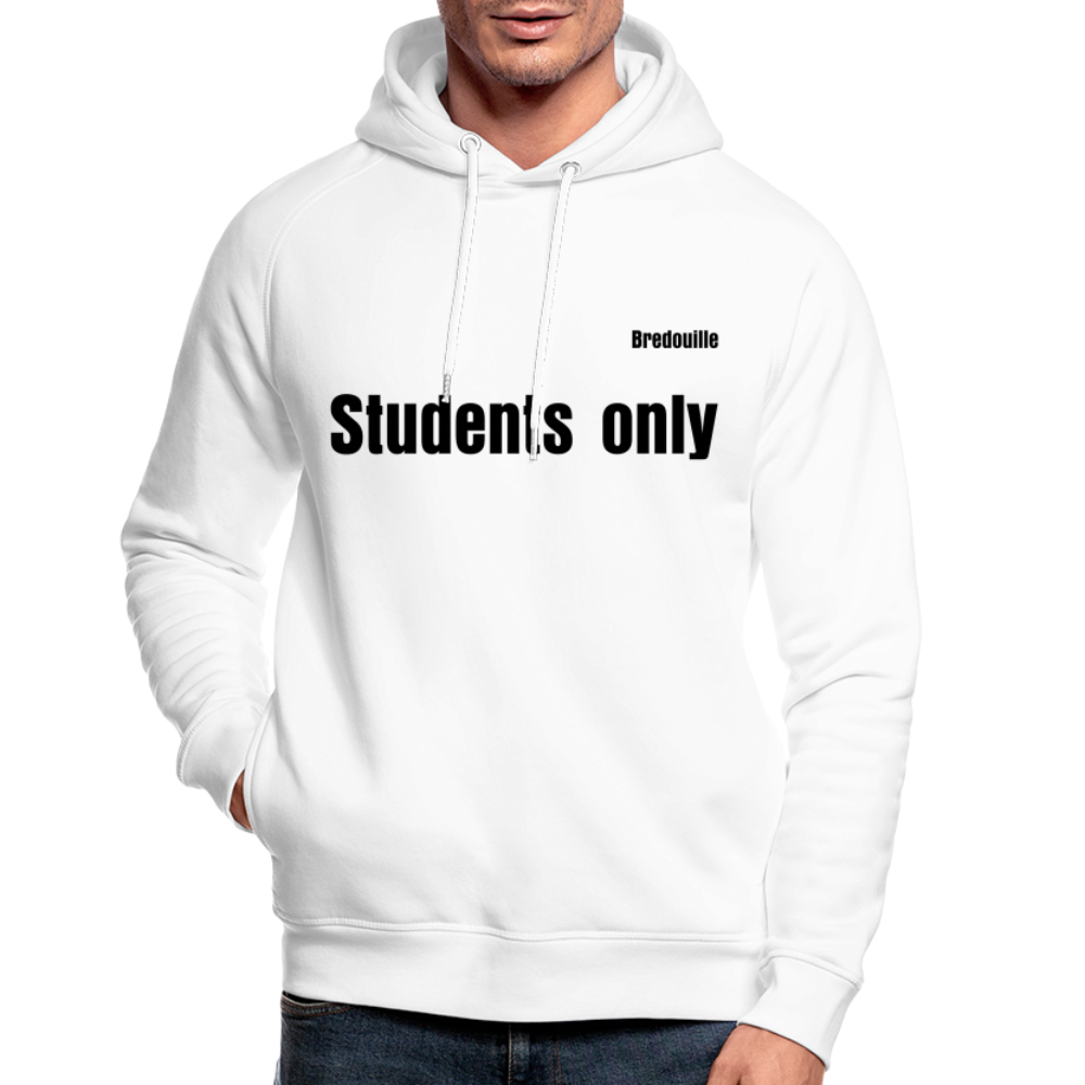 Männer Bio-Hoodie White "Bredouille" - weiß